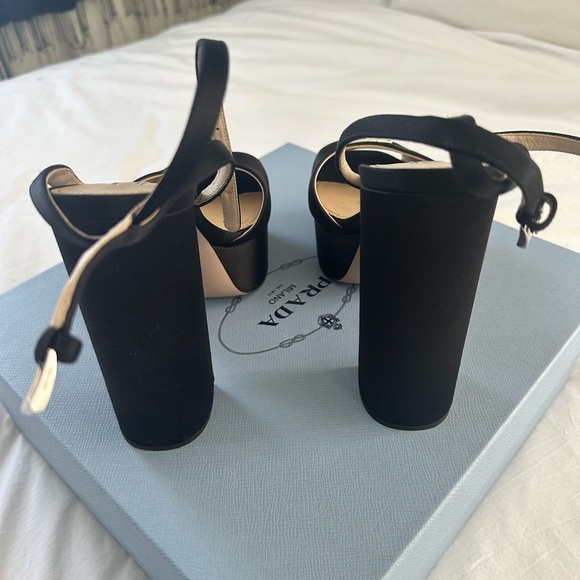 Prada Platform Satin Heel- black - Picture 4 of 8